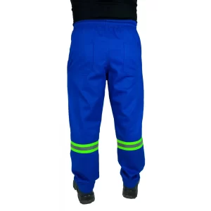 Calça em brim azul royal com faixa Partum