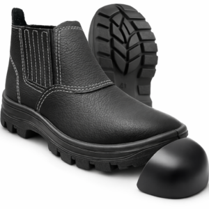 Bota de couro c bico pvc Fortline
