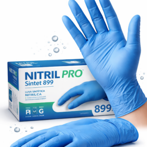 Luva Nitril pro sintet azul.
