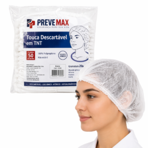 Touca descartavel c 50un tnt 20g Prevemax
